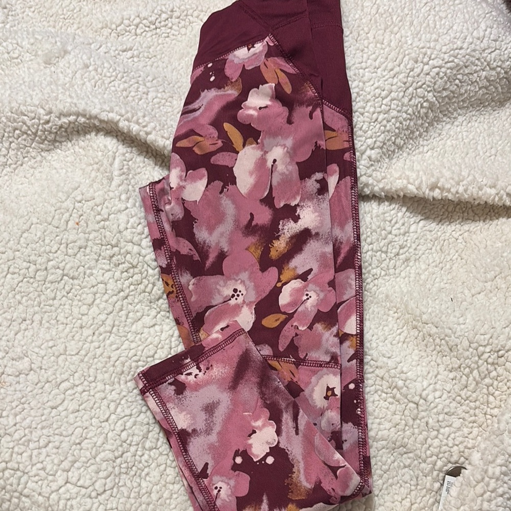 OshKosh B'gosh Pink and Red Floral Leggings